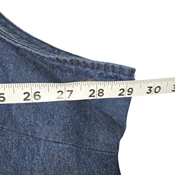 mySTYLE Womens 3X Sleeveless Denim Shift Dress Knee Length Beach Vacation Casual - Picture 8 of 10